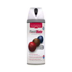 PlastiKote 440.0023100.076 23100 Colour Twist &amp; Spray Matt White RAL 9010 400ml