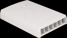 67054 Keystone Surface Mounted Box surface mounted 6 Port for fiber op