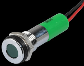 Q8F3CXXG220E Indicator LED, 220 V AC, 8 mm, wired, green/BrC