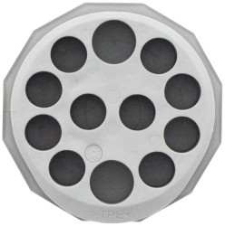 CONTA-CLIP 28831.6 Przepust kablowy KES-E-R 50/12 A GR, (D x S x W) 57.96 x 57.96 x 12 mm, termoplastyczny elastomer, 1