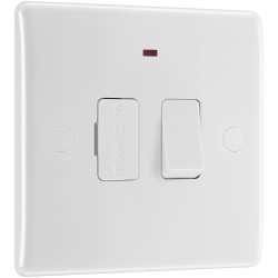 BG 852 White Nexus Moulded Switched 13A Fused Connection Unit - Power Indicator