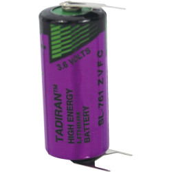 Tadiran Batteries SL 761 PT 2/3 AA Size 1500mAh Lithium Battery Cell 3.6V