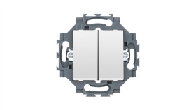 Łącznik Podwójny 1P 10 Ax, Samozaciski, Biały, Dahlia Gw35051w