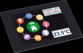 EA UNITFTS035-ATC Miniature touch panel 3.5" TFT, graphics, memory, PCAP touch