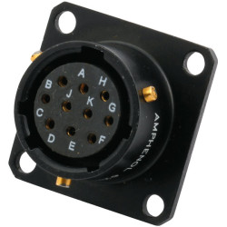 Amphenol 62IN 12E 12 10S 624 Miniature Circular Female 10 Pin 12E Shell