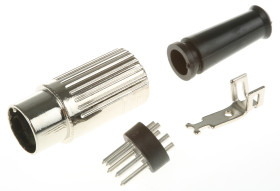 Wtyk Din 5 -pinowe Męski Montaż na kablu 100 V AC