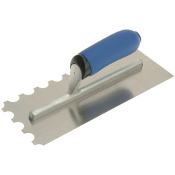 Vitrex 102906 Professional Notched Adhesive Trowel 20mm S/Steel 11 x 4.1/2in