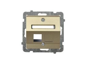 SONATA Obudowa gniazda komputerowe pojedyncze szampański złoty GPK-1RS/p/39 OSPEL