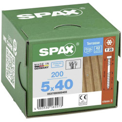 SPAX 0537000500403 Wood screw 5mm 40mm Stainless steel A2 200 pieces