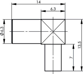 Złącze SMB Telegärtner J01161A0668 100024876 złącze, kątowe 50 Ω 1 szt.
