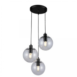 Lampa wisząca Puerto czarna 3xE27 Light Prestige