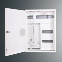 Rozdzielnica n/t licznikowa RZ 7NN P T3F + 36S PŁYTKA 577x423x135 pełne drzwi IP30 RAL 9003