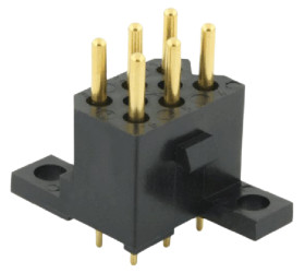 Listwa stykowa PCB 6-pinowe SMS raster: 5.08 mm Prosty 2-rzędowe Souriau Sunbank by Eaton Otwór przelotowy250 V W