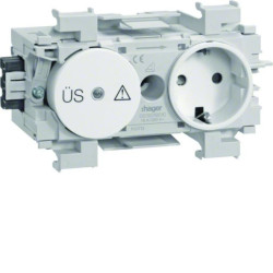 tehalit.WA Gniazdo SCHUKO z ogranicznikiem przeciwprzepięciowym WAGO montaż kraw GS12019016