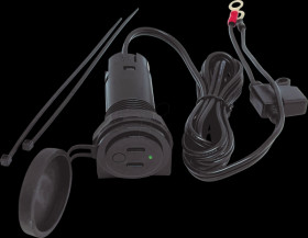 USB18 Motorcycle - USB-C socket, 3.6 A, LED, can be switched off