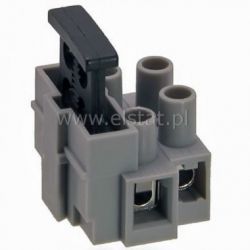 Listwa 2- zaciskowa z gniazdem bezpiecznika 5x20mm