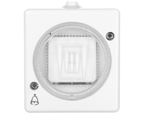 TROL Przycisk hermetyczny /dzwonek/ IP44 biały 100404