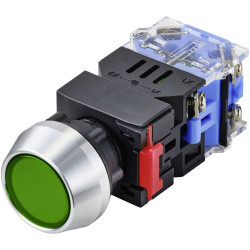 TruComponents 782704 Pushbutton ,Panel Mount,Off/(On),Scr/term,IP40