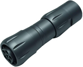 Jack, 12 pole, crimp connection, bayonet locking, straight, 99 6518 100 12