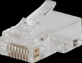 VDV826702 RJ45 modular plug, Cat.5e, Pass trough, 50 pieces