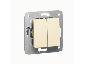 CARIVA Wyłącznik schodowy podwójny krem 10Ax-250V 773708 LEGRAND