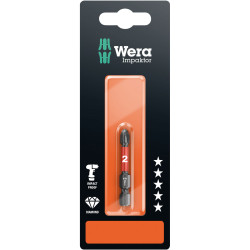 Wera 05073956001 851/4 Impaktor Diamond Bit for Phillips Screws PH2 x 50mm