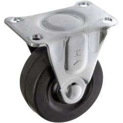 Toolcraft TO-5137890 Fixed Wheel 50mm Rubber 50kg Load Mount Plate