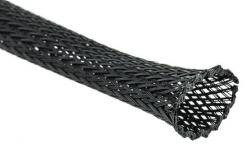 4mm / 8mm Polyester Cable Braid, Black