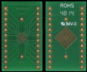 RE965-04 Adapter QFN24 P=0.50 mm RM 2.54 mm
