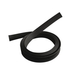 Peszel plecionka na kab.A/V 40mm (1m) czar.organizer/antyplątek