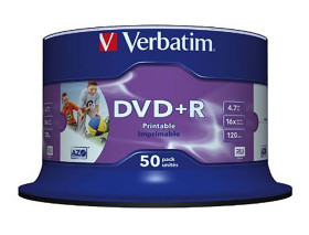 Nienagrana płyta DVD, typ: DVD+R, 4,7 GB, 16X, opakowanie: Trzpień, ilość: 50