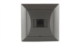 Opal Gniazdo Komputerowe Rj45 8Pin Zacisk Krone Lsa+ Grafit Gtp-12 Op Gr