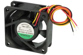 Wentylator; PE60251B1-000U-G99; 60x60x25mm; kulkowe; 12V; DC; 3,57W; 61,16m3/h; 44dB; 297mA; 6900RPM; 3 przewody z czujnikiem ob
