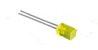 L-1553YDT/2 Dioda LED 5x5mm żółta 1-5mcd 110° dyfuzyjna - kpl. 2 szt