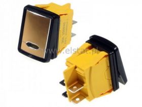 Przeł. stabilny biały 30A/250V; IP67; gold