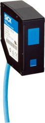 Czujnik fotoelektryczny Odległość Prostokątny SICK PNP / NPN zakres 190 mm Laser czerwony
