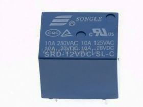 Przekaźnik 1x styk przełączny 12V; SRD-12VDC-SL-C
