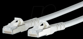 1308451088-E Patch cord RJ45 Cat.6A AWG26 S/FTP LSHF 1.0 m white