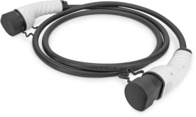 Charging cable, 5 m, type 2 to type 2, 3 phase, mode 3, 16 A, 400 V, DK-3P16-050