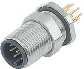 Złącze okrągłe 12-pinowe M12 Panel Wtyk binder Męski IP67 713