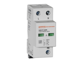 Ochronnik przepięciowy Jednofazowy-fazowy, 50kA, montaż Szyna DIN Monoblok, Lovato SA0B
