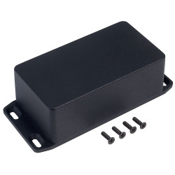 Hammond 1590BSFLBK Diecast Enclosure Flanged Lid 112 x 60 x 42 Black