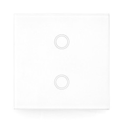Coolseer RF Wall Switch - bezprzewodowy przycisk ścienny - dotykowy - RF 433MHz - 2-kanałowy - COL-BSW07W