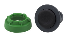 Przycisk, Ø 37mm, IP66, IP67, IP69K, kolor: Czarny, Schneider Electric, Harmony