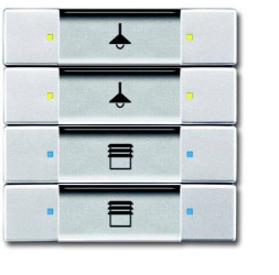 Busch-Jaeger 6127/02-83 2CKA006117A0211 Moduł wejściowy aluminium (ral 9006), aluminiowy 1 szt.