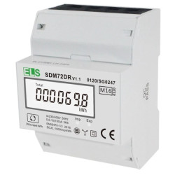 Licznik energii elektrycznej LCD 3-fazowy 100A 3x230/400V z resetem SDM72DR MID