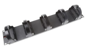 Panel pierścieniowy, Panel pierścieniowy, do użytku z: Szafa typu rack 19 cali, materiał: Stal, termoplastyczny