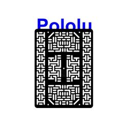 Pololu 1541 - Pololu RP5 Expansion Plate RRC07B (Wide) Solid Black