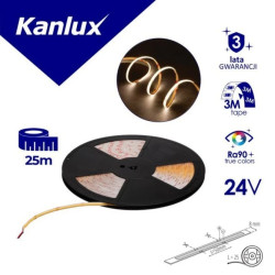 Taśma LED 24V LCOBB 10W/M 24IP00-WW 920lm/m 3000K Ra90 rolka 25mb 3 lata Gwarancji 38432