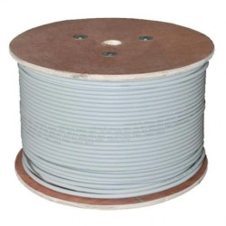 Kabel FTP kat.6A F/FTP 4x2x0,57 Dca jasnoszary LSOH Alantec 100m